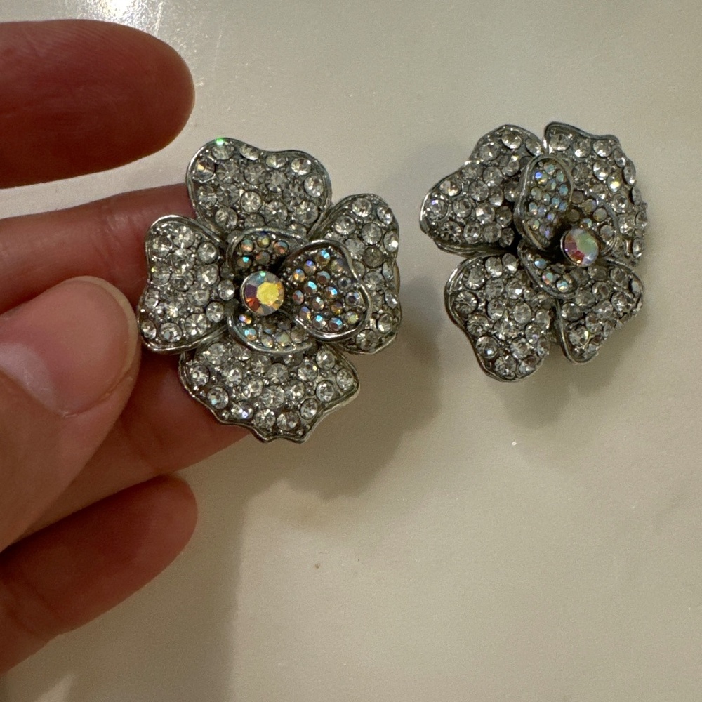 Vintage crystal earrings
